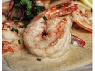 Gambas en Salsa Cremosa