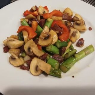 Verduras salteadas variadas