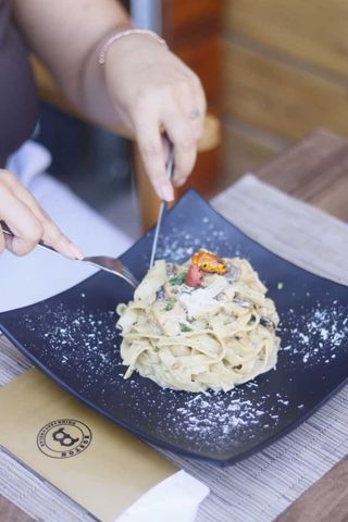 Tagliatelles carbonara