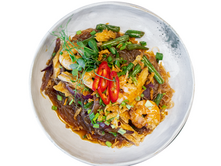 Фунчоза з креветками