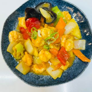 174. Langostino Con Curry 