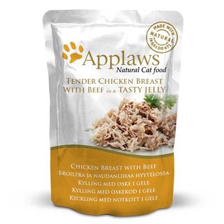 Apl Cat Pouch Jelly Chicken/Beef 70Gr