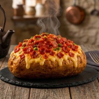 Batatona de Queijo Cremoso com Bacon