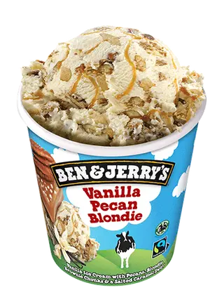 Ben & Jerry vainilla pecan