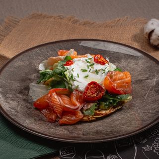 Vafel od krompira sa lososom i sirom rikota 340g