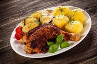 Pollo con insalata mix