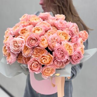 Коробка із 15 троянд Джульєта 