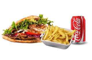 Kebab + Patatas + Bebida