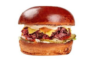 Бургер з рваною індичкою