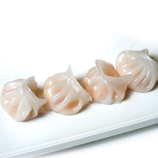 Ravioli di gamberi in cristallo