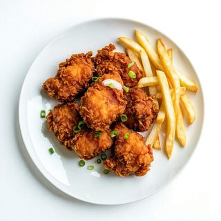 Karaage + Patatas Fritas