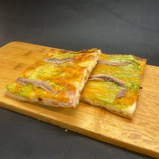 pizza fiori di zucca e alici 200gr