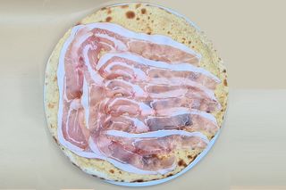 Focaccia olio e prosciutto crudo