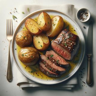 Śledź w oleju z ziemniakami w mundurkach