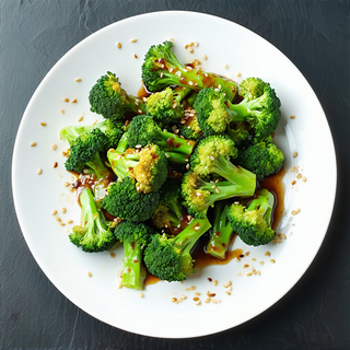 Brokuły smażone z czosnkiem