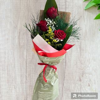 Удължен букет с рози