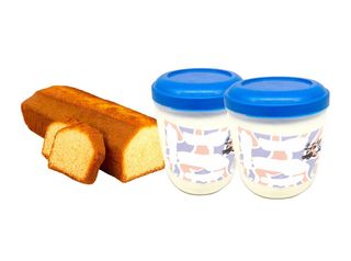 1 Barre de Cake + 2 Pots de Lait