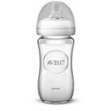 Avent Natural Glass Baby Bottle, 240ml