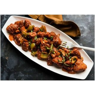 Chilli garlic chicken and vegetables