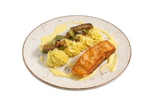 Сьомга със сос Холандез  (350г)