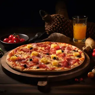 Pizza Hawaii & sok