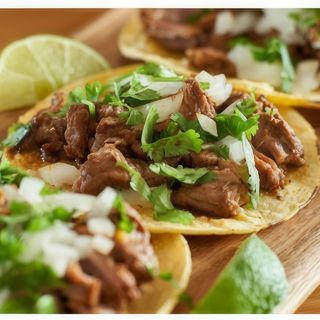 Taco mexicano de Arrachera