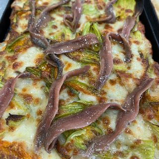 Fiori e alici mezza teglia