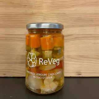 Spiedini di verdure croccanti in olio d’oliva 290gr