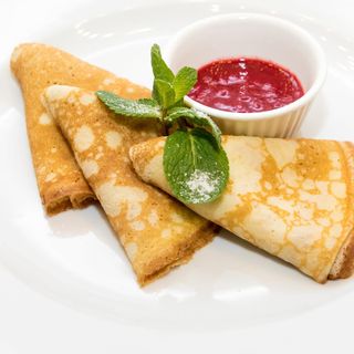 Блины с джемом