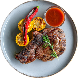 Рібай на кістці з кукурудзою гриль (570г)