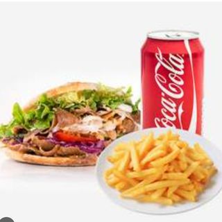 kebab Normal+patatas+Bebida