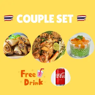 Couple set free drink