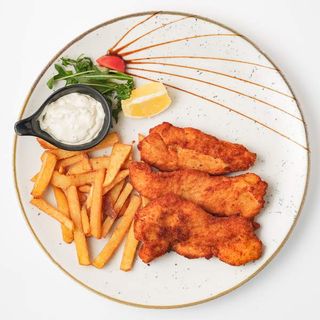 Pohana piletina s pomfritom