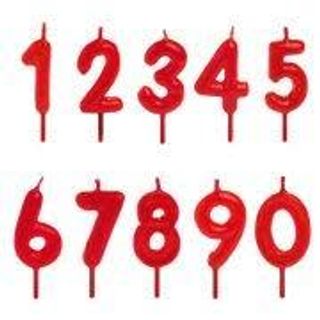 VELA CUMPLEAÑOS  1 UNIDAD ELIGE EL NUMERO QUE QUIERAS