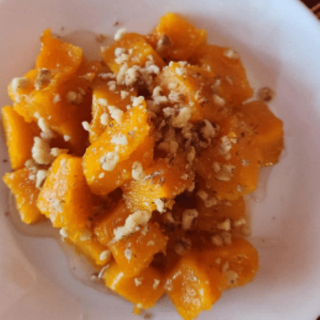 Печене тиква с мед и орехи