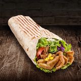 Kebab Tortilla na cienkim cieście duży