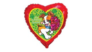 Balon Serce z napisem