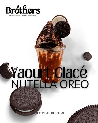 Yaourt Glacé Nutella Oreo
