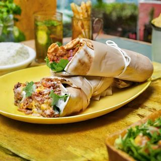 Wrap crispy chicken+frit