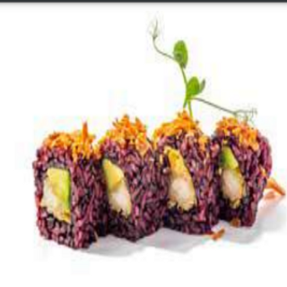 Uramaki Tempura Gambas Negro (4 Pzs.)