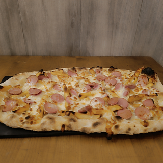 Pinsa romana biancha wurstel