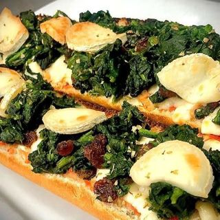 Pizza Baguette Espinacas