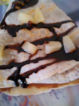 Palačinka krem, plazma, banana