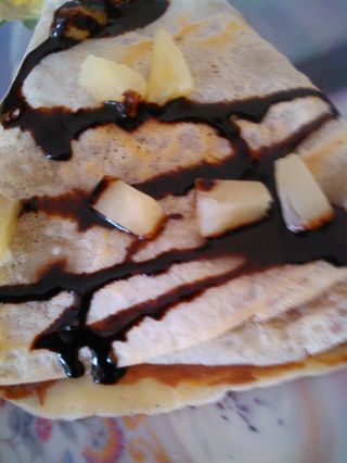 Palačinka krem, plazma, banana