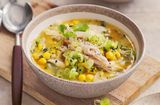 Sweet corn chicken soup