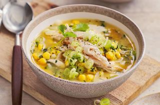 Sweet corn chicken soup
