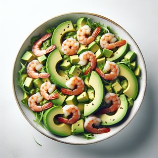 Ensalada De Aguacates Con Gambas