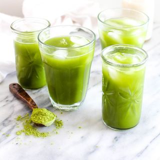 Ice tea matcha pêche 