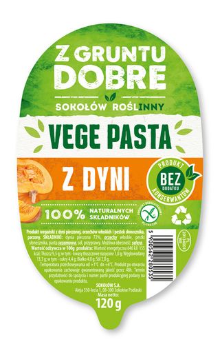 Vege pasta z dyni 120 G