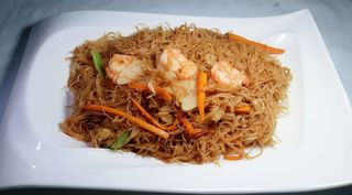 Fideos Frito Con Gambas